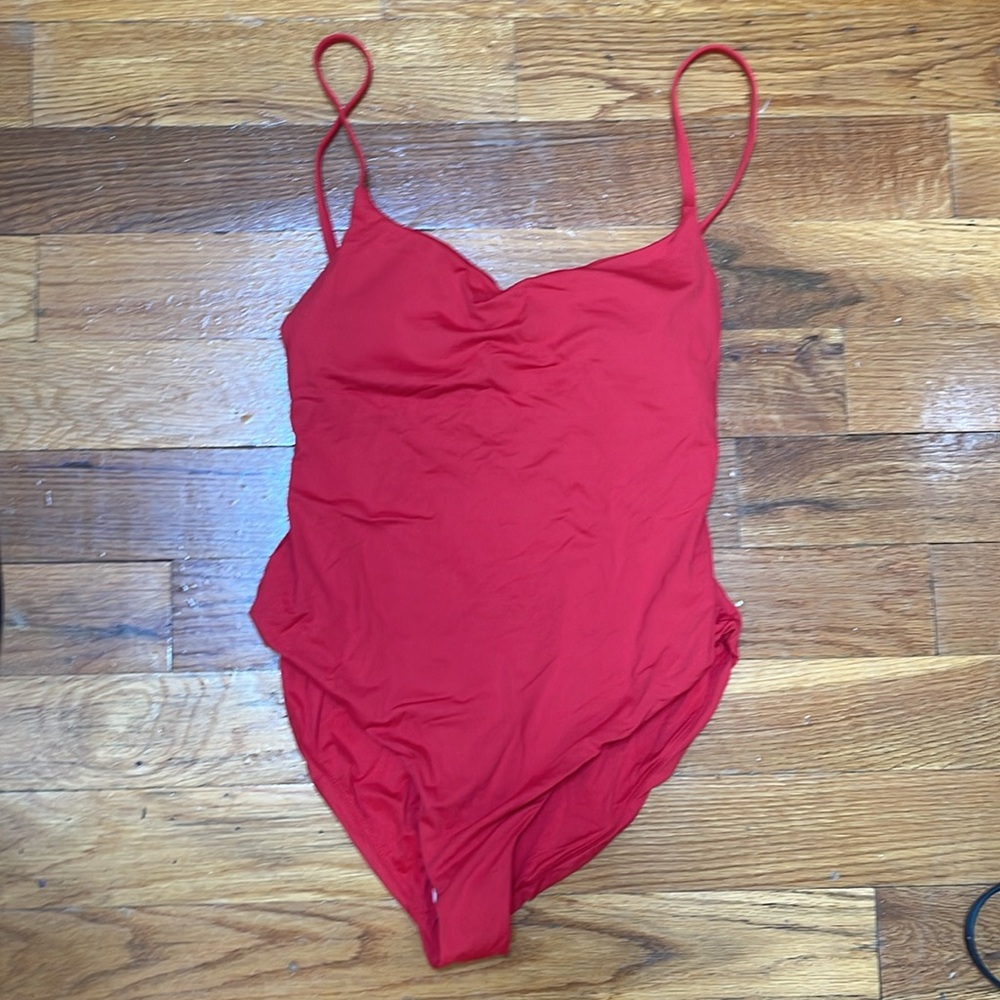 Andie one piece swim suit, size XL, Red